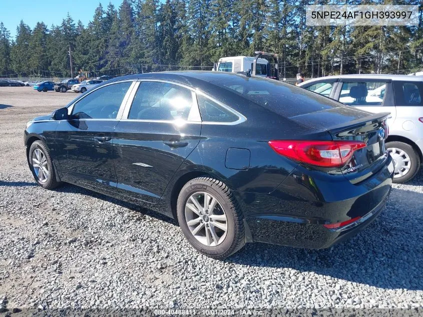 2016 Hyundai Sonata VIN: 5NPE24AF1GH393997 Lot: 40488411