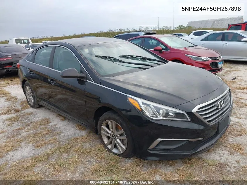 2016 Hyundai Sonata Se VIN: 5NPE24AF5GH267898 Lot: 40492134