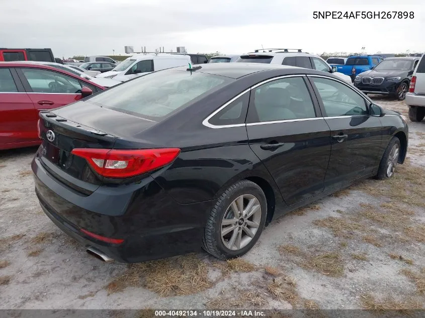 5NPE24AF5GH267898 2016 Hyundai Sonata Se