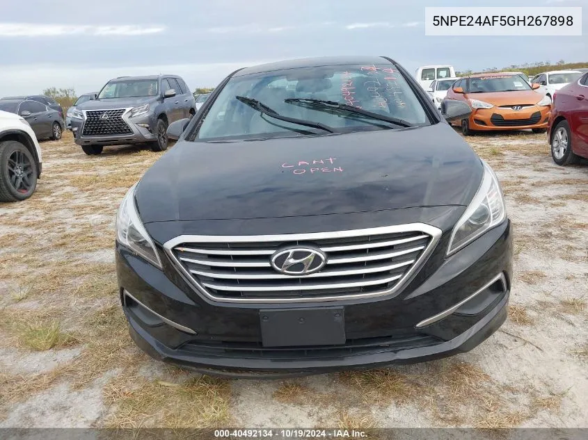 5NPE24AF5GH267898 2016 Hyundai Sonata Se