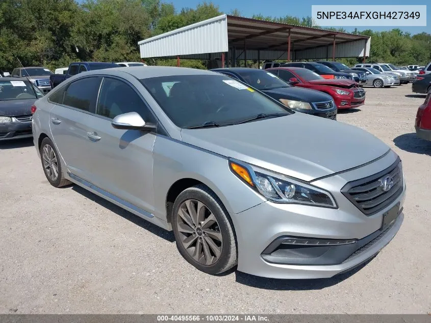 2016 Hyundai Sonata Sport VIN: 5NPE34AFXGH427349 Lot: 40495566