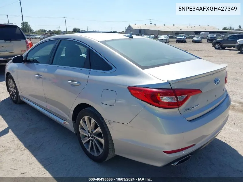 2016 Hyundai Sonata Sport VIN: 5NPE34AFXGH427349 Lot: 40495566