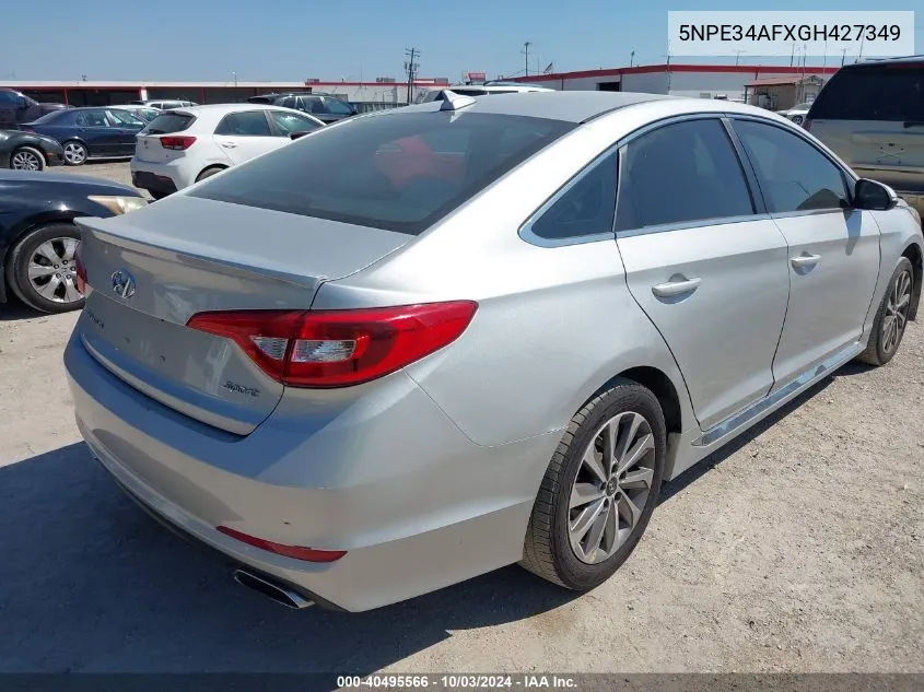 2016 Hyundai Sonata Sport VIN: 5NPE34AFXGH427349 Lot: 40495566