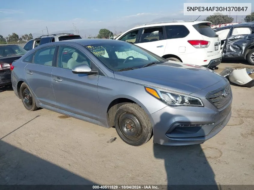 5NPE34AF3GH370847 2016 Hyundai Sonata Sport