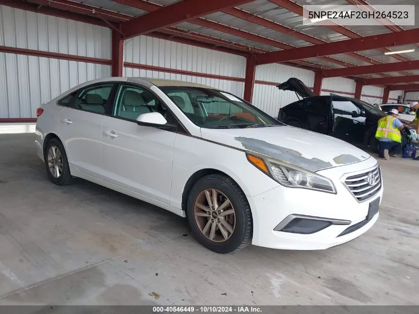 2016 Hyundai Sonata Se VIN: 5NPE24AF2GH264523 Lot: 40546449