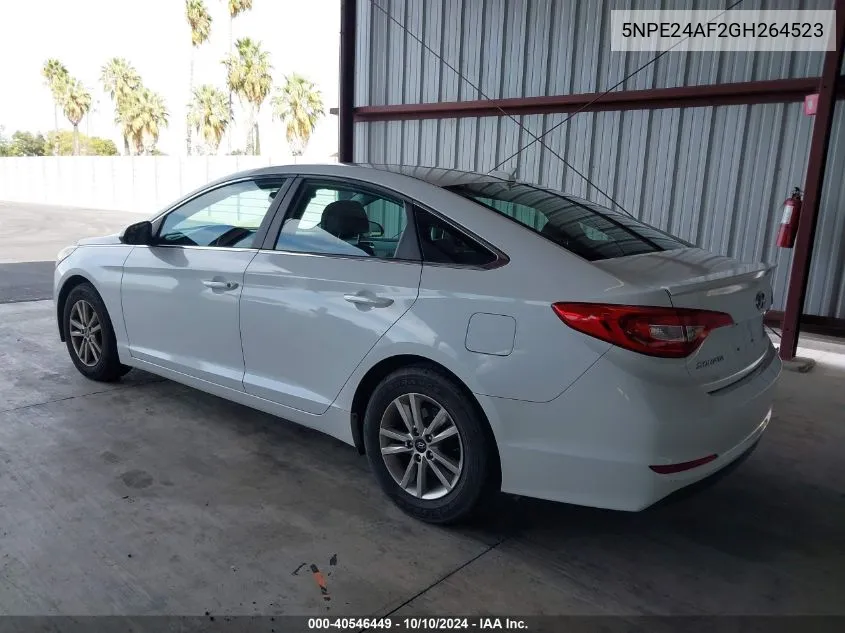 5NPE24AF2GH264523 2016 Hyundai Sonata Se