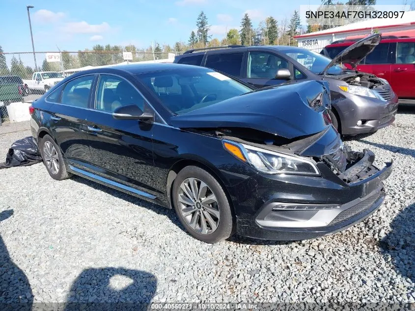 5NPE34AF7GH328097 2016 Hyundai Sonata Sport