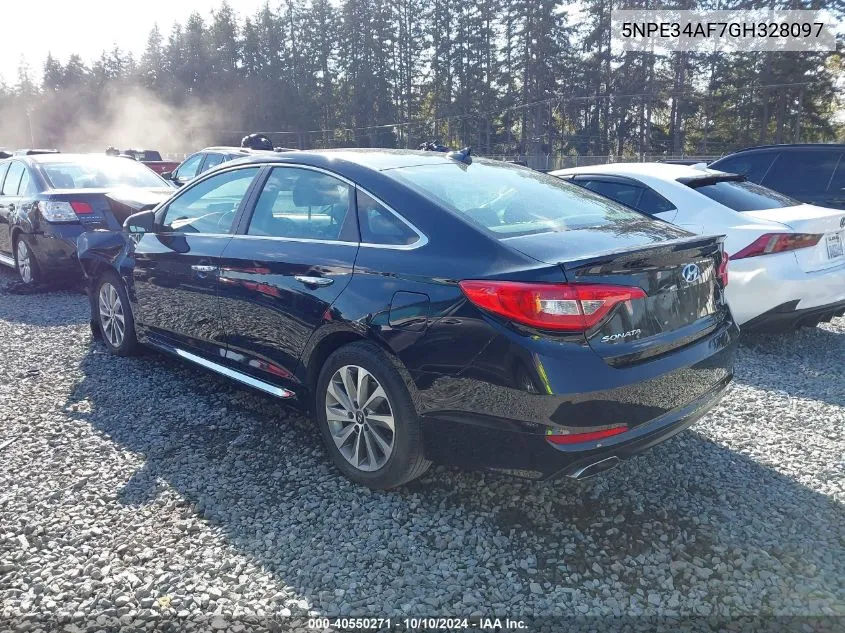 5NPE34AF7GH328097 2016 Hyundai Sonata Sport