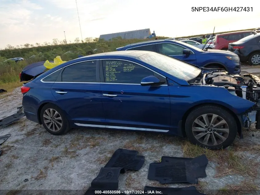 5NPE34AF6GH427431 2016 Hyundai Sonata Sport/Limited