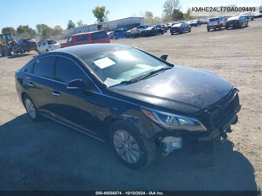 2016 Hyundai Sonata Hybrid Se VIN: KMHE24L17GA009449 Lot: 40556574