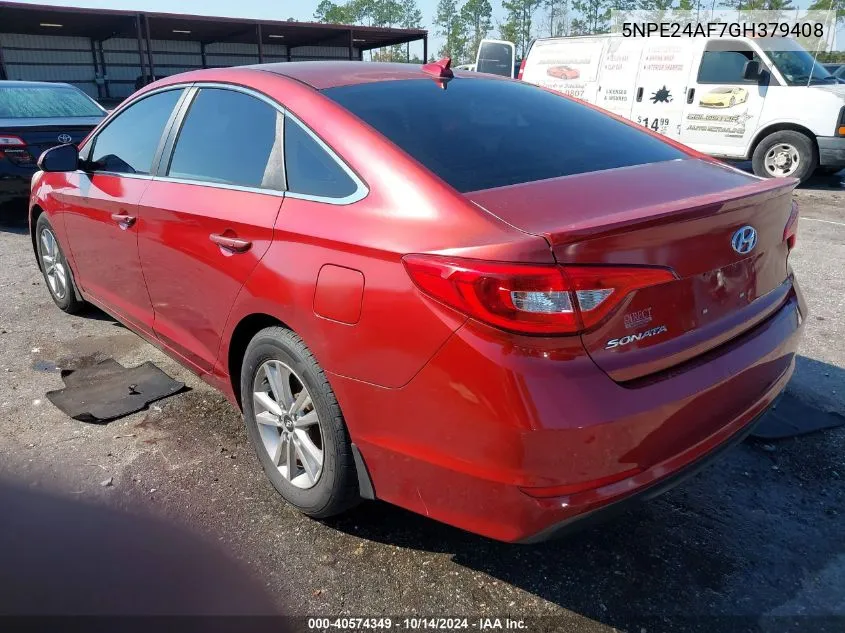 2016 Hyundai Sonata Se VIN: 5NPE24AF7GH379408 Lot: 40574349