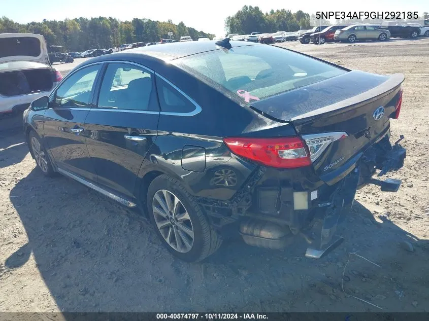 2016 Hyundai Sonata Sport/Limited VIN: 5NPE34AF9GH292185 Lot: 40574797