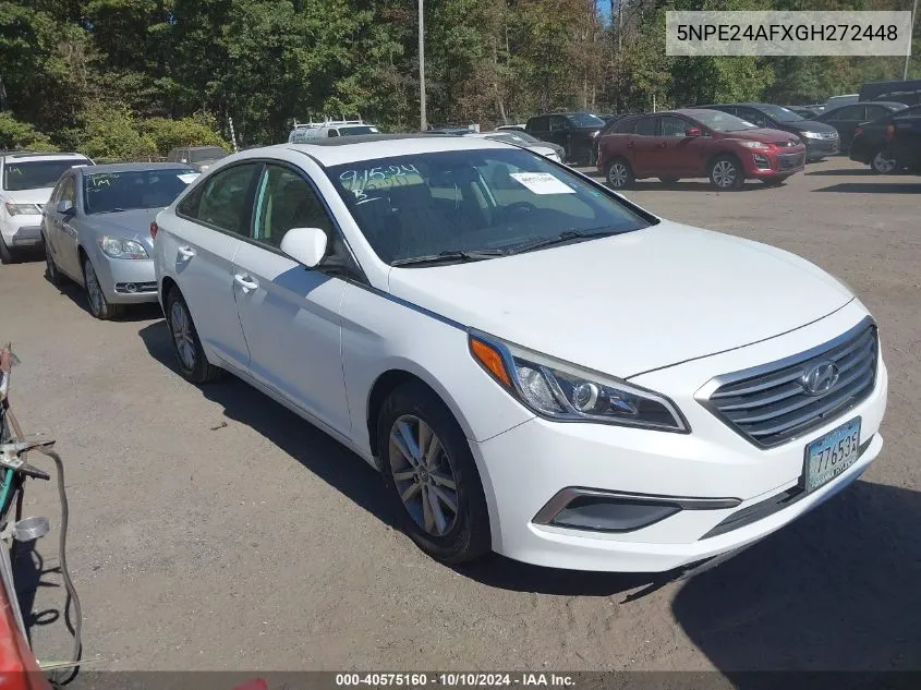 2016 Hyundai Sonata Se VIN: 5NPE24AFXGH272448 Lot: 40575160