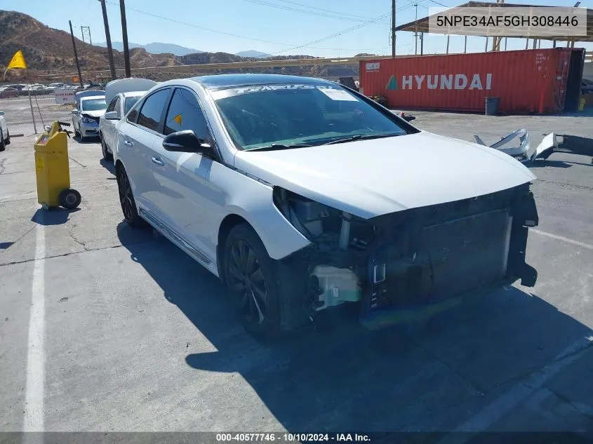 2016 Hyundai Sonata Sport VIN: 5NPE34AF5GH308446 Lot: 40577746