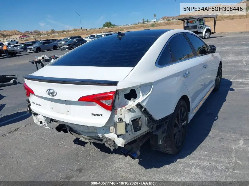 2016 Hyundai Sonata Sport VIN: 5NPE34AF5GH308446 Lot: 40577746