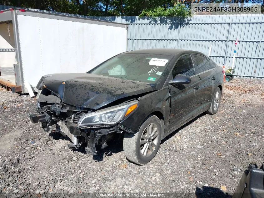 5NPE24AF3GH308965 2016 Hyundai Sonata Se