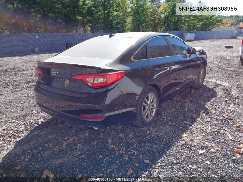 5NPE24AF3GH308965 2016 Hyundai Sonata Se