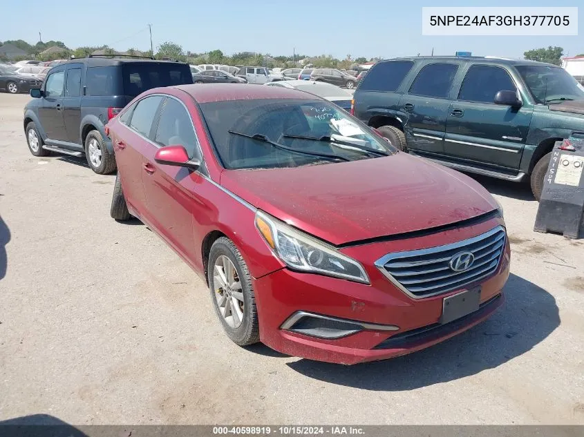 5NPE24AF3GH377705 2016 Hyundai Sonata Se