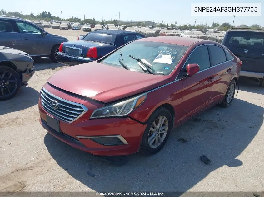 5NPE24AF3GH377705 2016 Hyundai Sonata Se