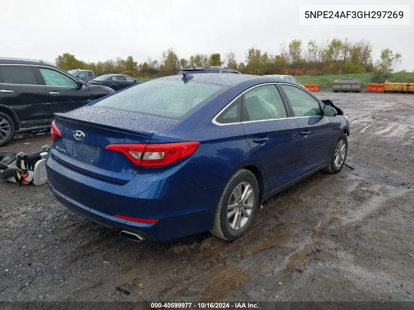 2016 Hyundai Sonata Se VIN: 5NPE24AF3GH297269 Lot: 40599977