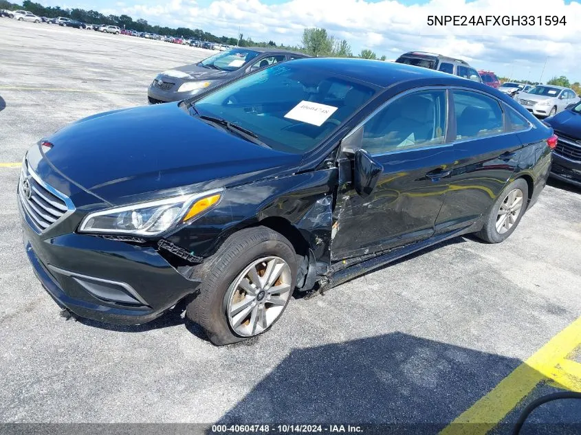 5NPE24AFXGH331594 2016 Hyundai Sonata Se