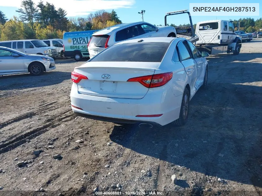 5NPE24AF4GH287513 2016 Hyundai Sonata Se