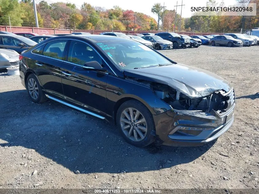 5NPE34AF1GH320948 2016 Hyundai Sonata Limited