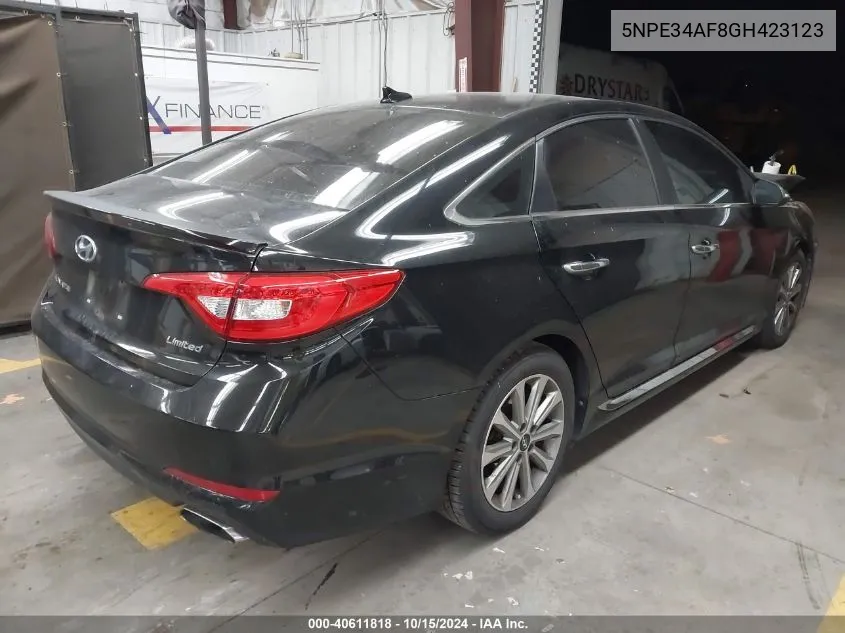 5NPE34AF8GH423123 2016 Hyundai Sonata Limited