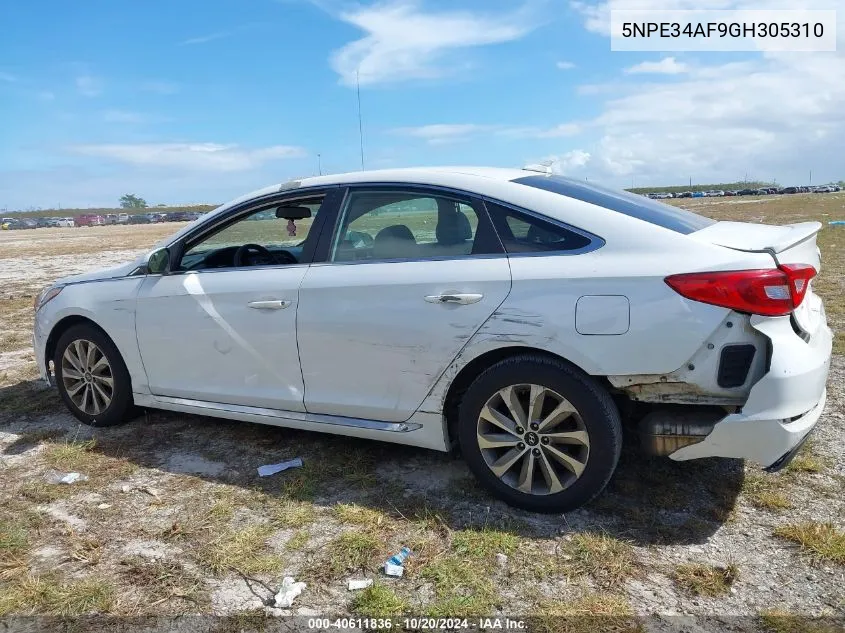 2016 Hyundai Sonata Sport/Limited VIN: 5NPE34AF9GH305310 Lot: 40611836