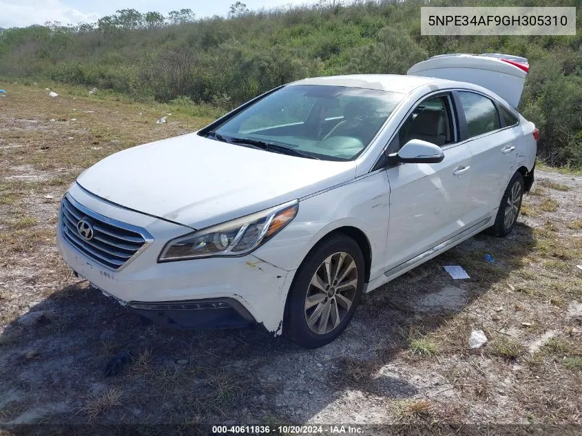 2016 Hyundai Sonata Sport/Limited VIN: 5NPE34AF9GH305310 Lot: 40611836