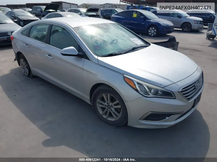 5NPE24AFXGH402471 2016 Hyundai Sonata