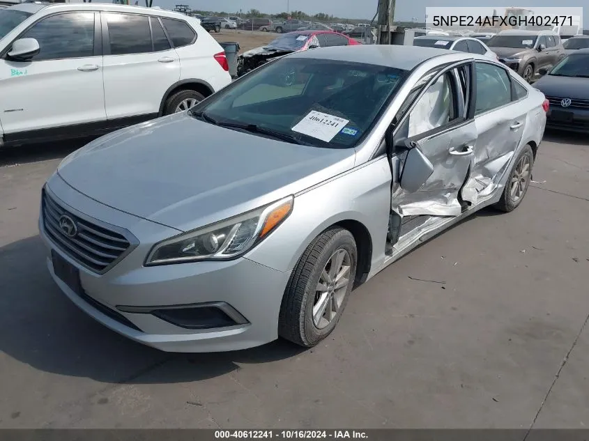 5NPE24AFXGH402471 2016 Hyundai Sonata