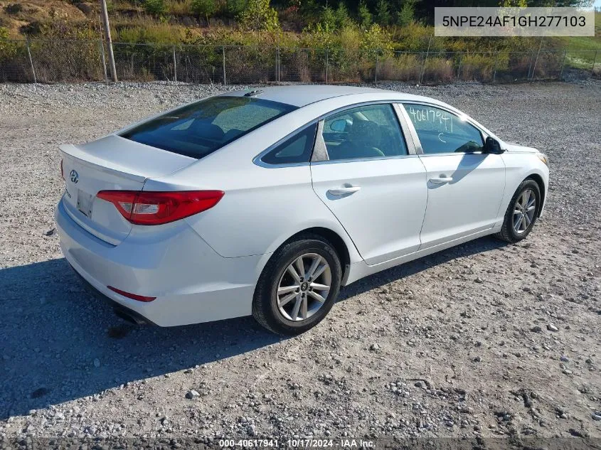 2016 Hyundai Sonata Se VIN: 5NPE24AF1GH277103 Lot: 40617941