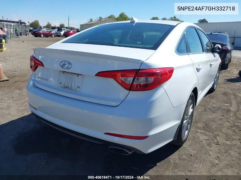 5NPE24AF7GH332718 2016 Hyundai Sonata Se