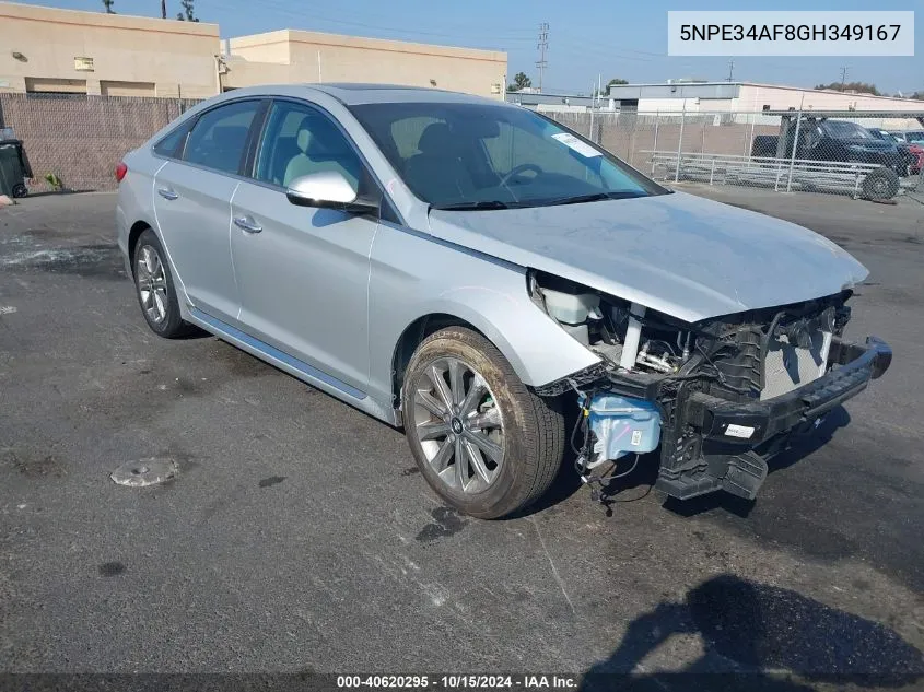 5NPE34AF8GH349167 2016 Hyundai Sonata Limited