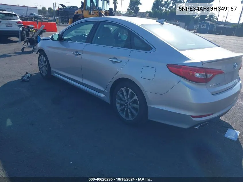 5NPE34AF8GH349167 2016 Hyundai Sonata Limited