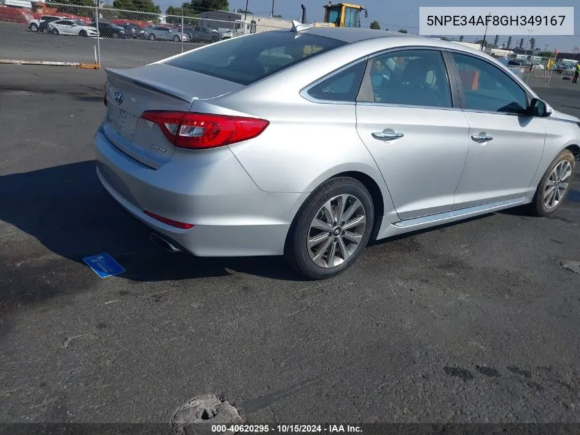 5NPE34AF8GH349167 2016 Hyundai Sonata Limited