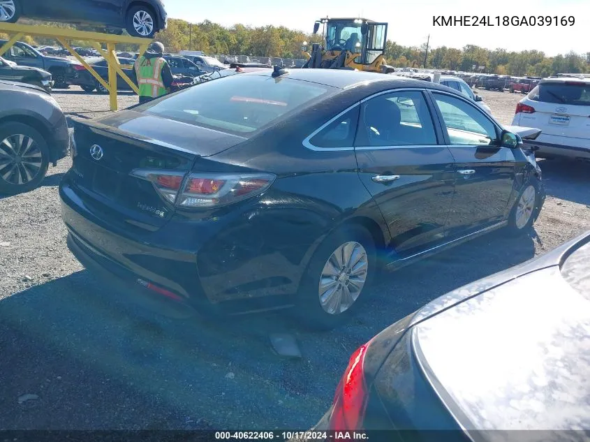 2016 Hyundai Sonata Hybrid Se VIN: KMHE24L18GA039169 Lot: 40622406