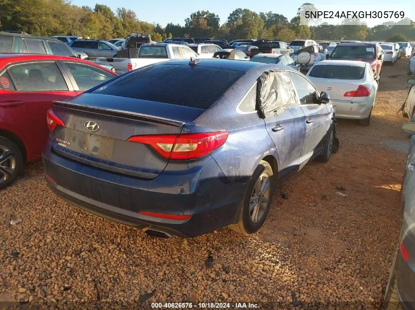 5NPE24AFXGH305769 2016 Hyundai Sonata Se