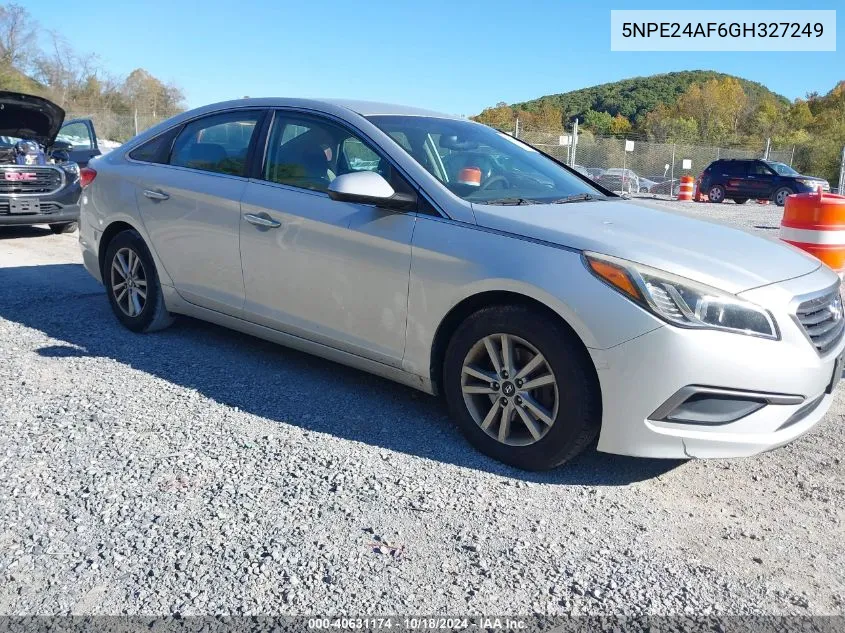 2016 Hyundai Sonata Se VIN: 5NPE24AF6GH327249 Lot: 40631174