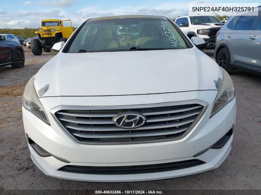 5NPE24AF4GH325791 2016 Hyundai Sonata Se