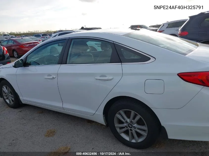 5NPE24AF4GH325791 2016 Hyundai Sonata Se