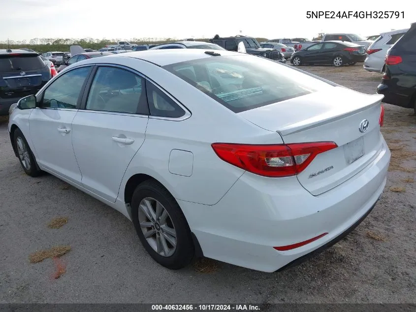 5NPE24AF4GH325791 2016 Hyundai Sonata Se