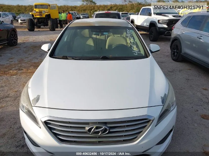 5NPE24AF4GH325791 2016 Hyundai Sonata Se