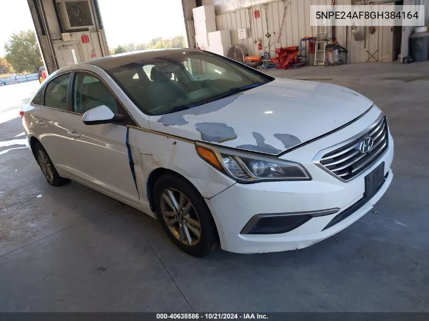 5NPE24AF8GH384164 2016 Hyundai Sonata Se