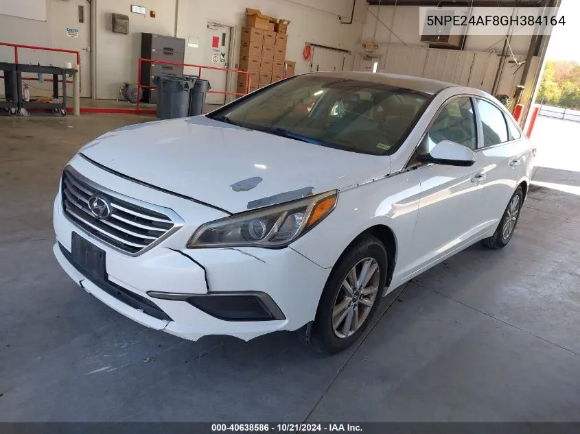 5NPE24AF8GH384164 2016 Hyundai Sonata Se