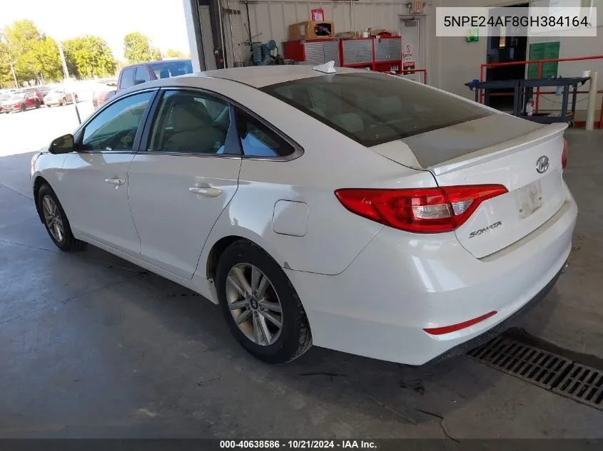 5NPE24AF8GH384164 2016 Hyundai Sonata Se