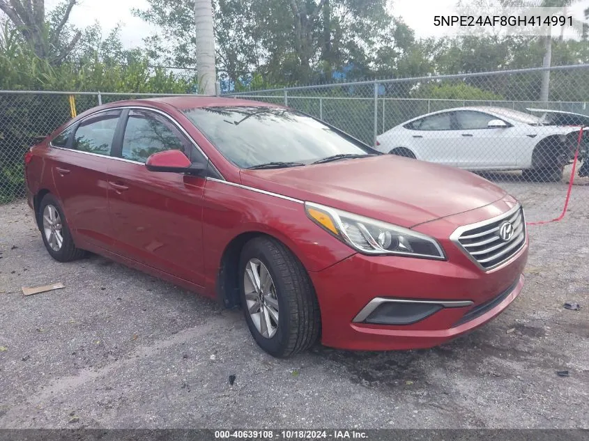 5NPE24AF8GH414991 2016 Hyundai Sonata Se