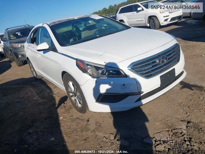 5NPE24AF8GH368546 2016 Hyundai Sonata Se