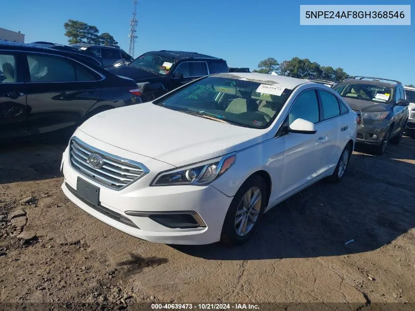 5NPE24AF8GH368546 2016 Hyundai Sonata Se